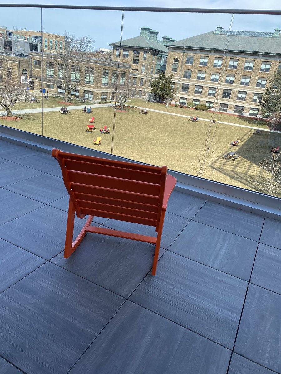 witfacilities's tweet photo. Spring break day one...beautiful day to install the new furniture on the roof terrace. #quadview https://t.co/u8v1m8Zr7y
