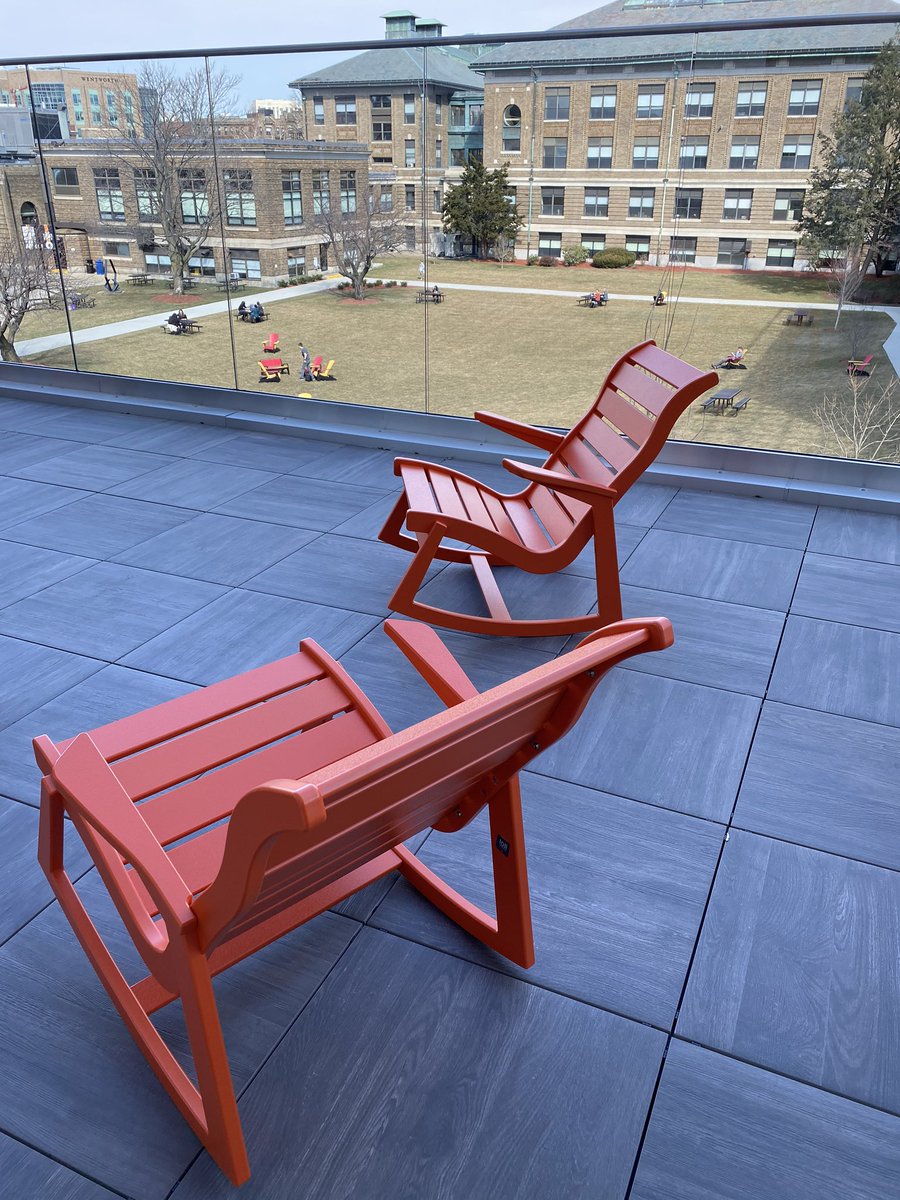 witfacilities's tweet photo. Spring break day one...beautiful day to install the new furniture on the roof terrace. #quadview https://t.co/u8v1m8Zr7y