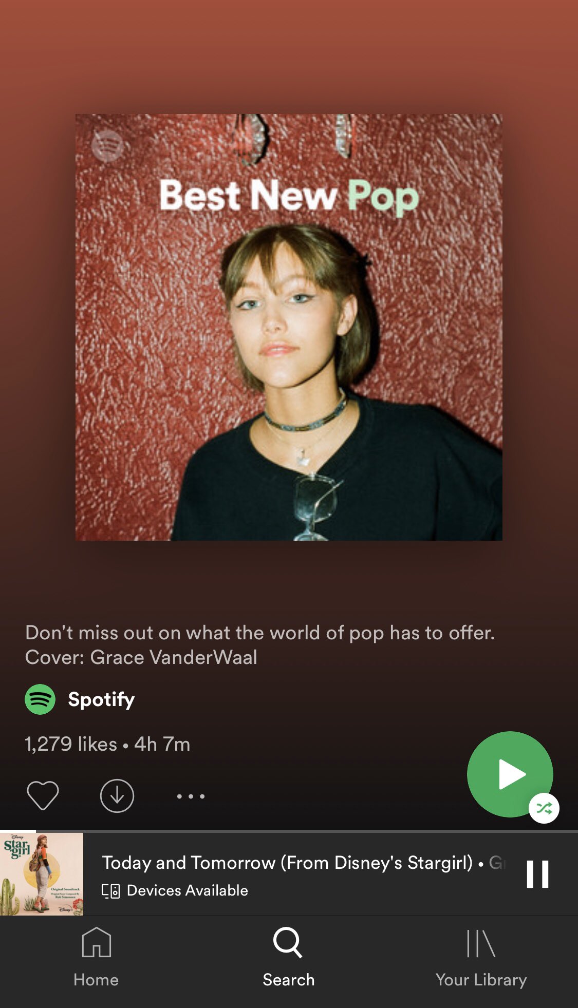 Grace Vanderwaal On Twitter Listen To Today And Tomorrow On Spotify Https T Co V3m9ydwnyp