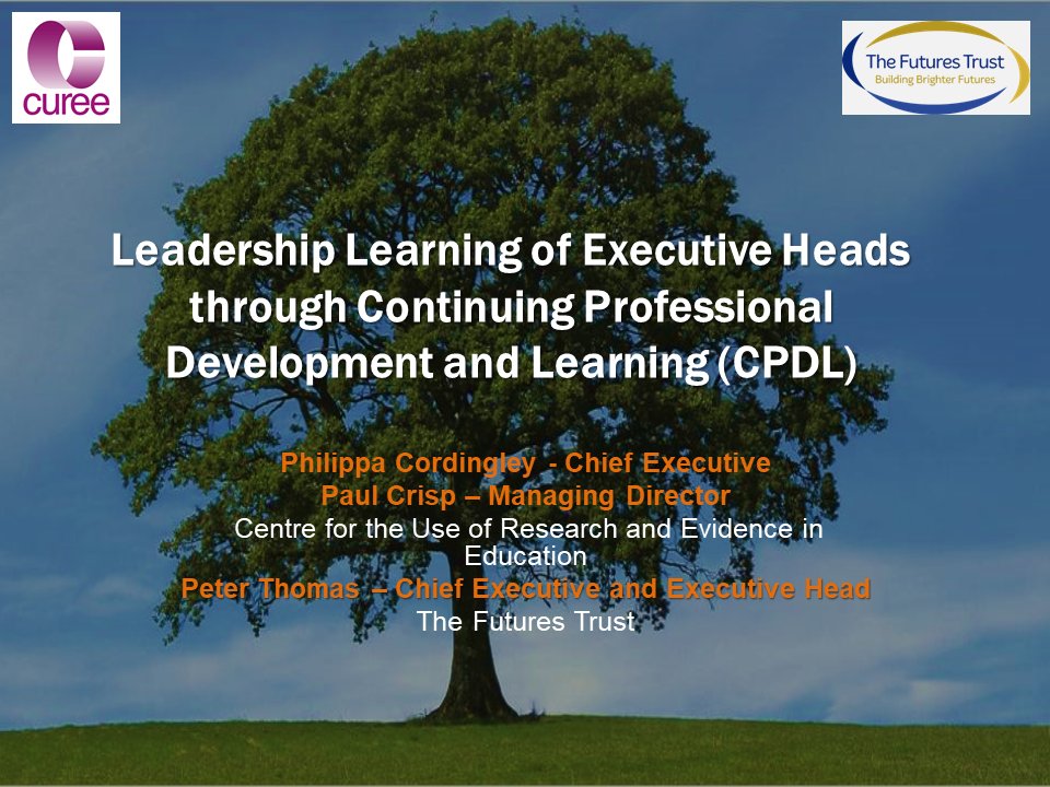 At the ASCL conference? Come and join us in our workshop:
Leadership learning of Executive Heads through CPDL
Saturday 14 March 11.30-12.30
Hall 6A, ICC
Relevant to you if you are a leader IN and MAT or OF a MAT, we examine the evidence around school improvement through CPDL