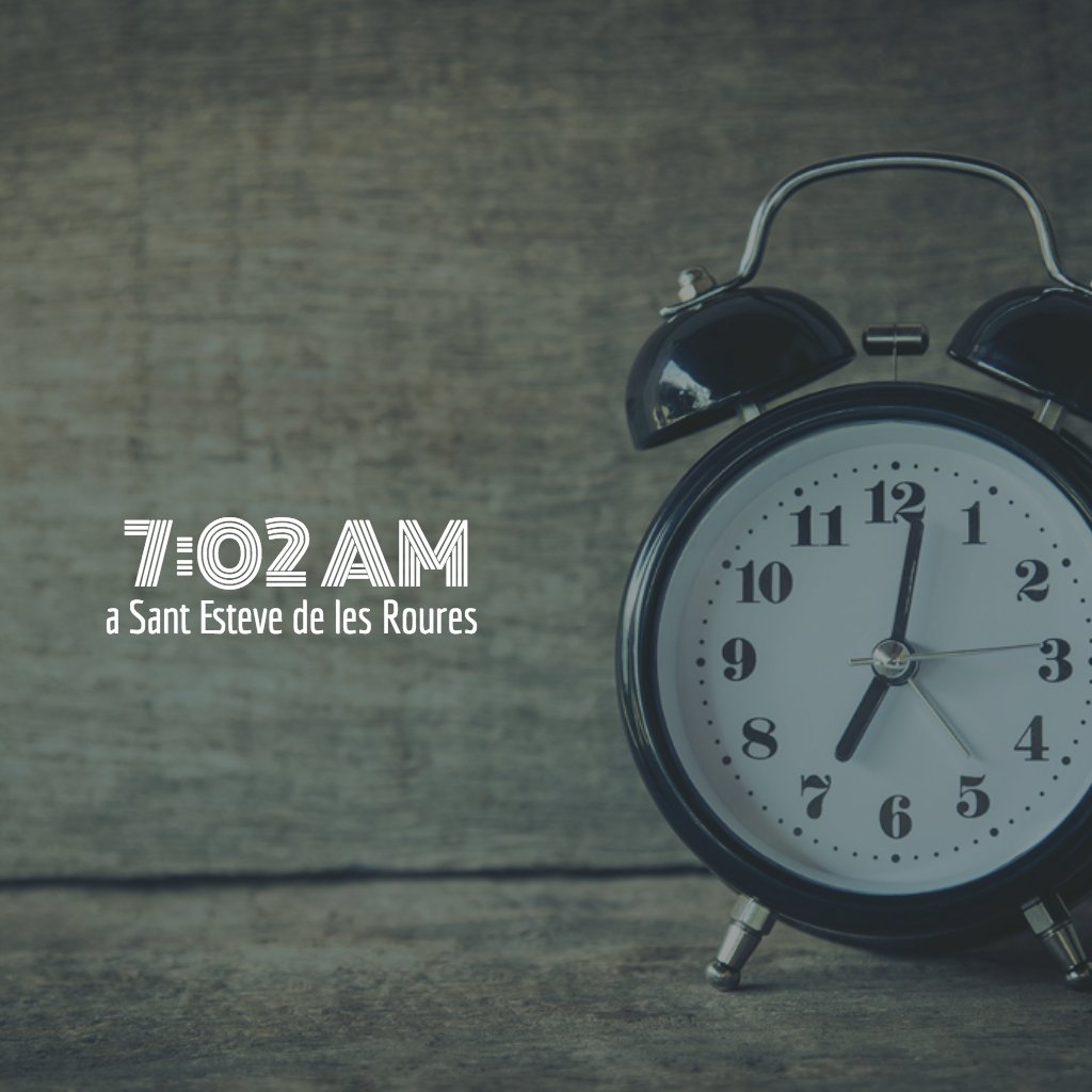 Bon diumenge rourencs. Són les set tocades!