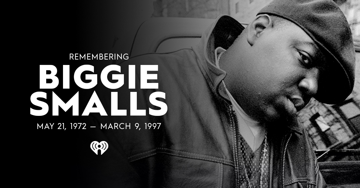 iHeartRadio's tweet photo. Today we remember The Notorious B.I.G., who died 23 years ago today. 🙏 #RIPBIG https://t.co/SPHwRf3TDc