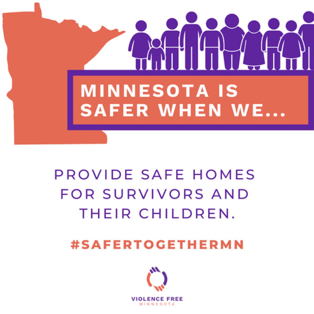 SafeHavenSRC's tweet photo. Relationship abuse is a leading cause of homelessness for women and their children. No one should have to choose between living with abuse, and being homeless. #SaferTogetherMN #InvestInSurvivors https://t.co/X3mzsOkRqJ