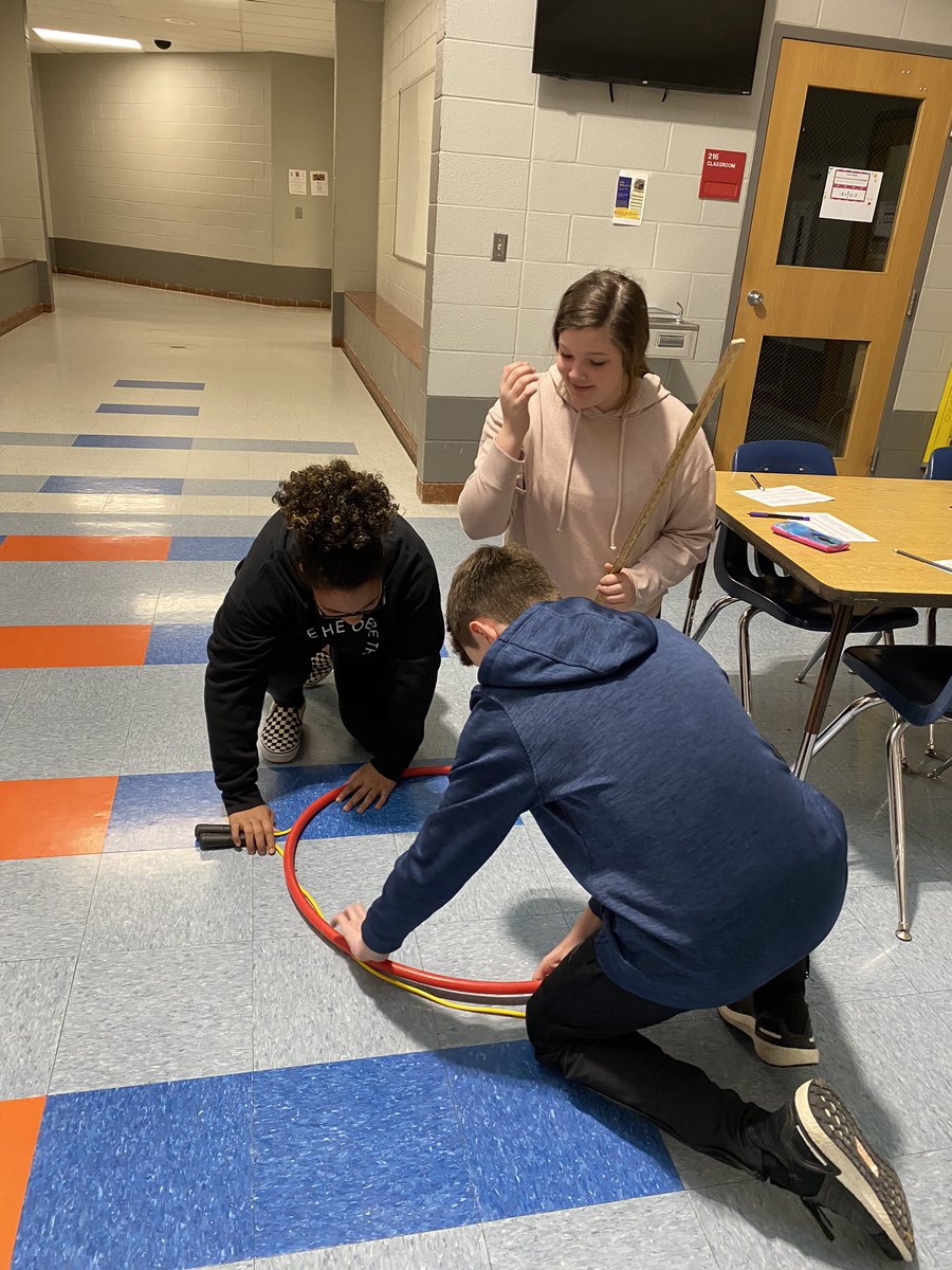 Discovering pi today in 7th grade math... It’s almost pi day!!