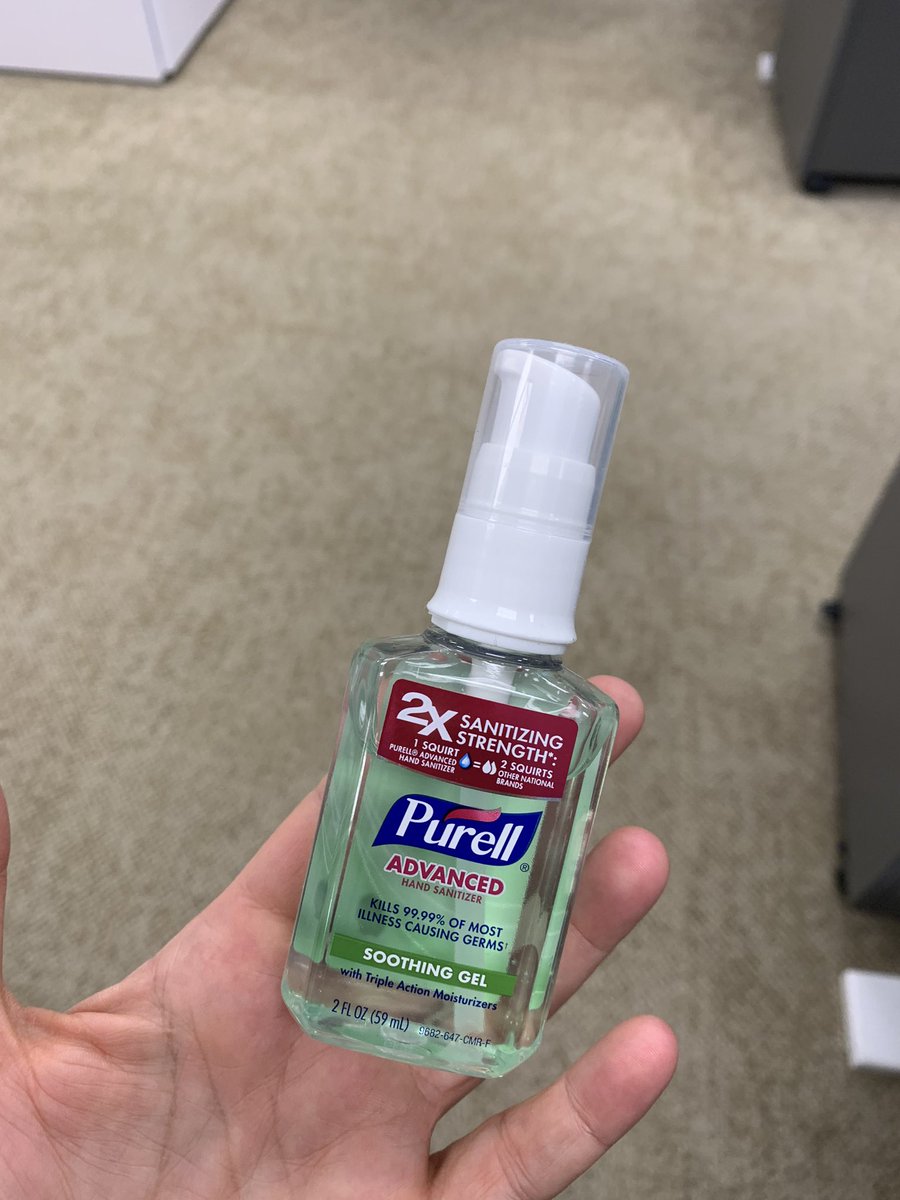 stribrooks's tweet photo. This bottle of Purell I found in the car this weekend is my 401k now. https://t.co/WSzzh08Vhl