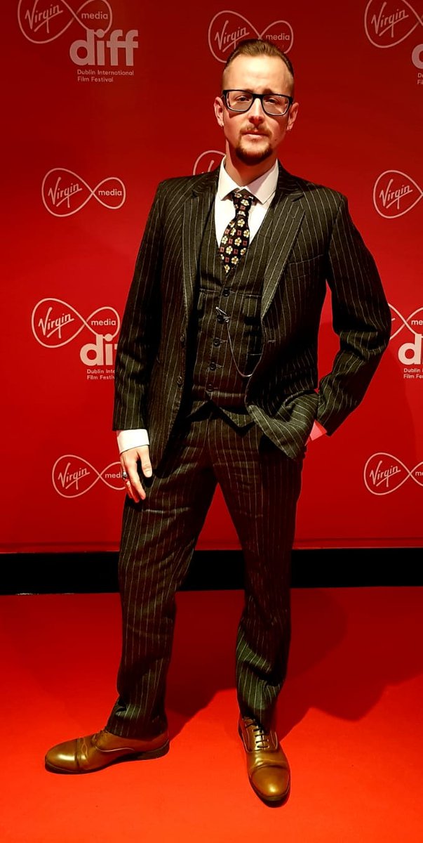 Shauna_Media's tweet photo. Look at this gorgeous human! So proud of @Aaron__Lockhart and his role in the brilliant movie that is #HerselfFilm #DIFF #VirginMedia https://t.co/VGTdd4RhU5