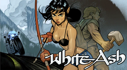 Ron_Randall's tweet photo. OH BOY! #CharlieStickney is back with a cracking new issue of fantasy, horror and forbidden romance on #Kickstarter, #WhiteAsh. If you want to support terrifically crafted, creator-owned comics , you cannot do better than White Ash! https://t.co/XtUZawqaJD https://t.co/txTBqLoER7