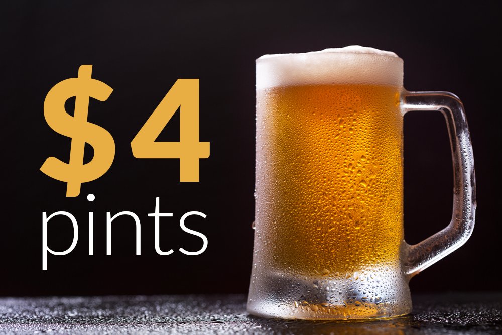 653CanneryRow's tweet photo. #HappyHour is from 3-6pm!  #CoopersPub https://t.co/NFUKhygryT