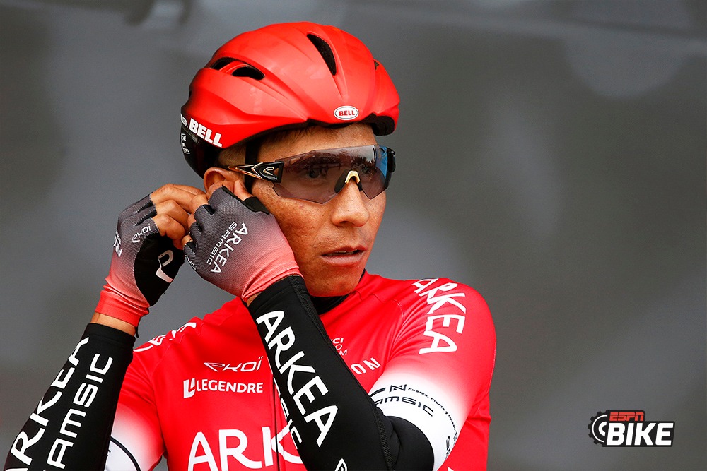 ESPNCiclismo's tweet photo. #CICLISMOxESPN Mal día para #Nairoman en la #ParisNice: sufrió una caída, tuvo que ser ayudado por su hermano #Dayer y cedió más de un minuto en la etapa para quedar a 1:50 del líder #Schachmann. 😬
@NairoQuinCo
@dayerquintana https://t.co/xmuJju4Ybk