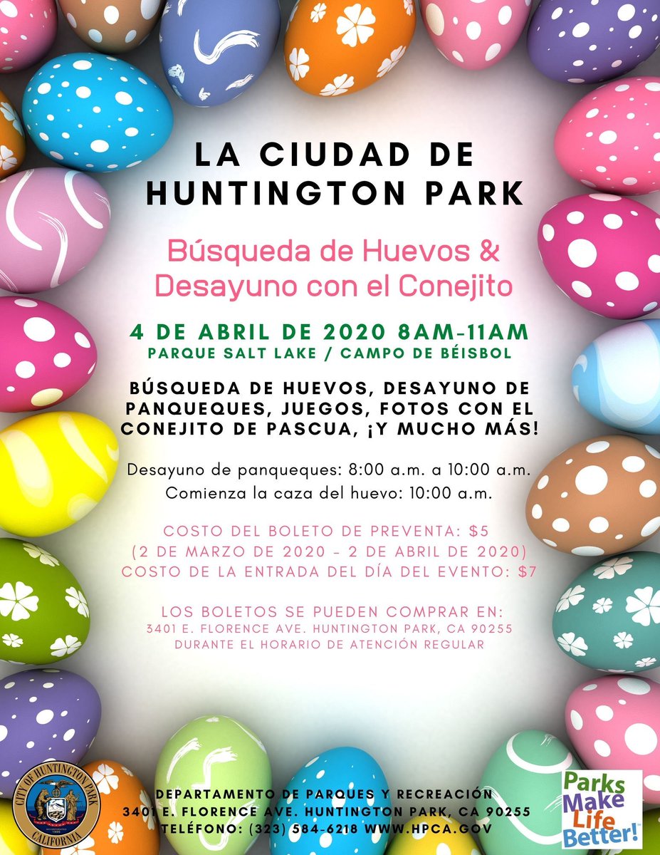 Enjoy a fun egg hunt & breakfast with Bunny with the Parks & Rec department April 4th, 2020. Tickets are now available, hurry space is limited.