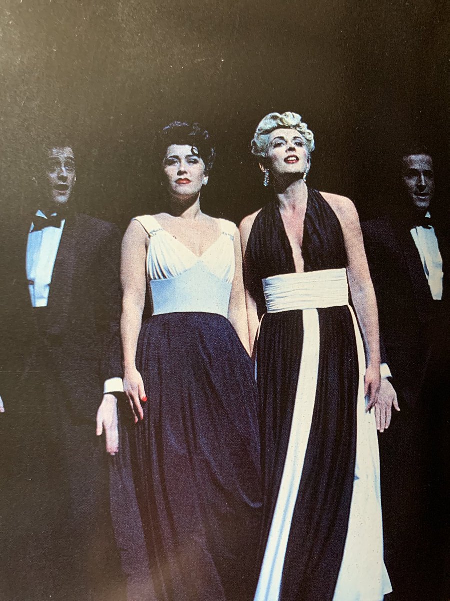 I don’t tweet stagey stuff much  about my past shows, but as I am on way to see ⁦<a href="/cityofangelsLDN/">City of Angels - West End</a>⁩ tonight, here is a pic of me &amp; ⁦<a href="/zoetyler/">zoe tyler</a>⁩ in the original production in 1993! Angel City Four quartet. #reminiscing good times. So young! 😘