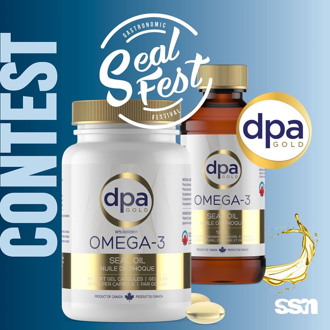 CANSealProducts's tweet photo. SEAL FEST CONTEST | DPA Gold⠀⠀
As part of #sealfest, @dpagoldomega3 offers you one year’s supply of Seal Oil Omega-3 products (12 bottles)!⠀
⠀
To enter the contest, head over to our Facebook page: https://t.co/SrCUQWPrAO
#sealoil #omega3 #canadian #sealingnetwork https://t.co/dOMauCyc9R