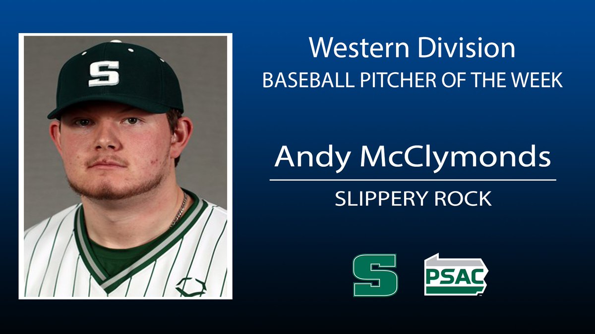 PSACsports's tweet photo. Andy McClymonds earns his second #PSACbsb West Pitcher of the Week honor! McClymonds guided @Rock_Athletics to a 5-1 win against Walsh by throwing six strong innings in which he gave up just one unearned run on three hits and two walks to go with a pair of strikeouts. https://t.co/eTd2wnVPJw