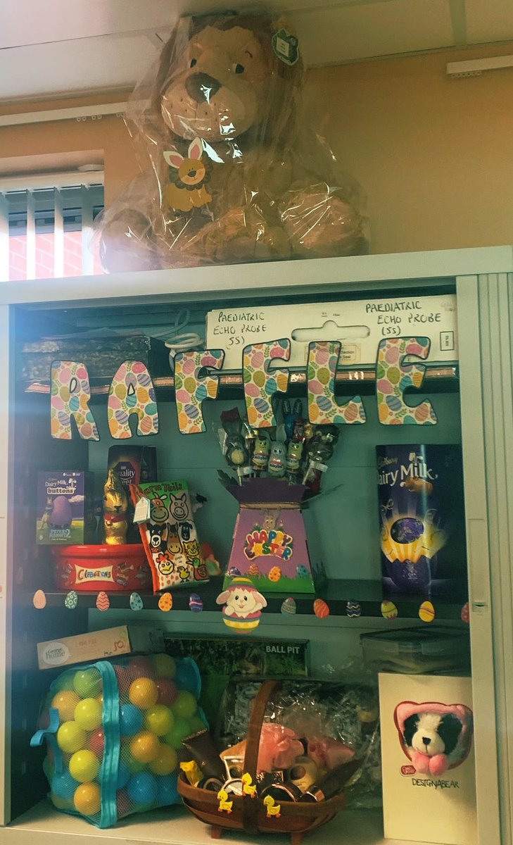 jessyarro12's tweet photo. Paediatric outpatient department have a egg-straordinary Easter raffle with some egg-cellent prizes so please go along a buy some raffle tickets #raffle #easter2020 @WyeValleyNHS @FiFibelle1231 @Wyevalleynhspl1 https://t.co/DKIvlXR3km
