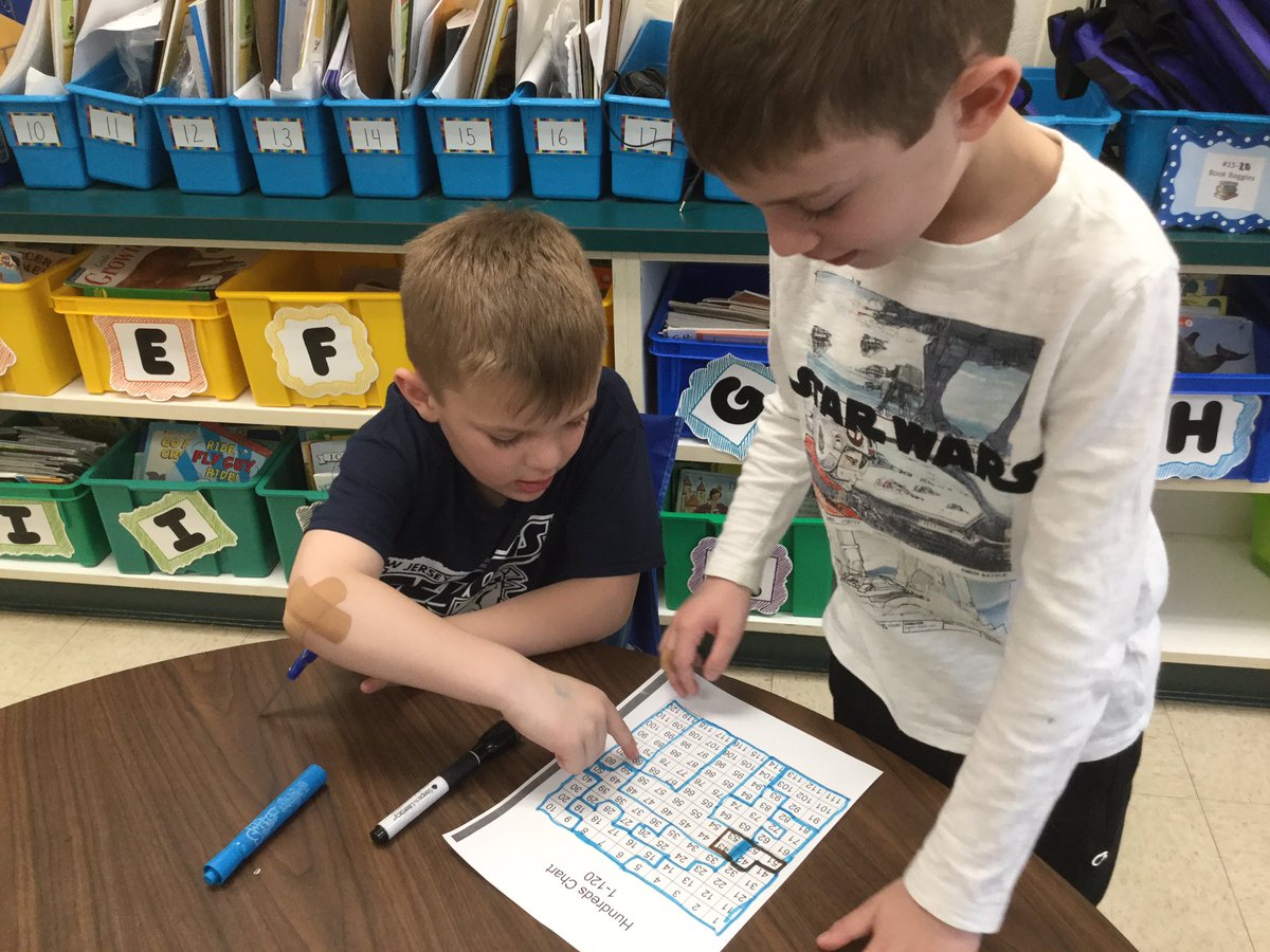 MrsAssor's tweet photo. @Hubbard_School Dissecting 120 charts and putting them back together is a wonderful way to practice our 120 chart @MrsMains https://t.co/ImobL18SrK