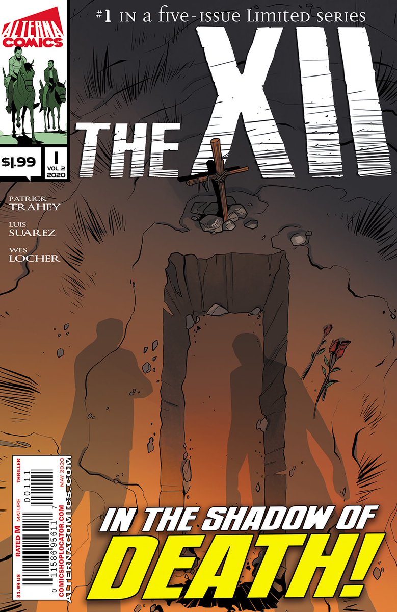 PatrickTrahey's tweet photo. A new five issue run of #TheXII from @ALTERNACOMICS! Yes indeed. This May. Keep your eyes peeled as I’ll be sharing a lot more in the way of teasers soon. https://t.co/bhWYeYaWh8