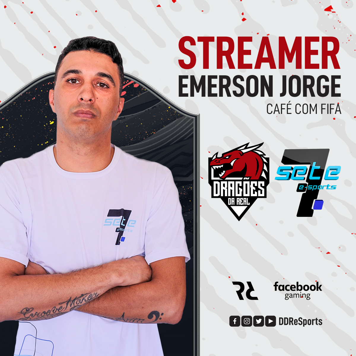 cafecomemersan's tweet photo. Na semana passada estreamos pela @ddresports no @FacebookGaming! Parceria fechada para as minhas lives do "Café com FIFA"! Obrigado pela oportunidade dessa gigante que é a Dragões da Real. Seguimos juntos! #GODDR #VEMPRASETE #FACEBOOKGAMING https://t.co/c1RTuOpFD1