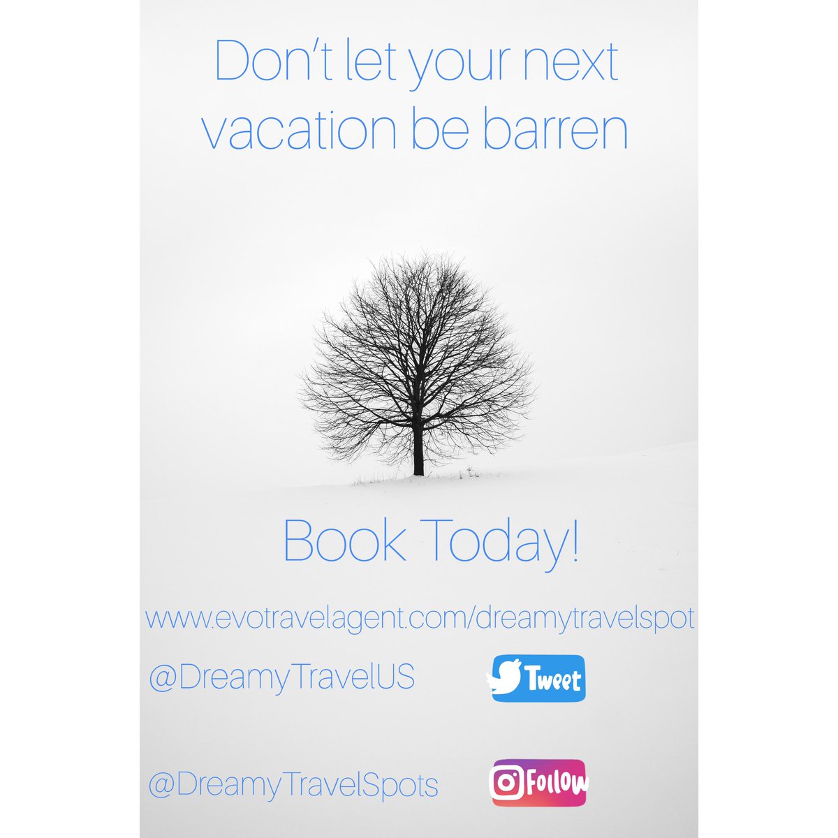 DreamyTravelUS's tweet photo. Don’t let COVID-19 get you down. Book today! #DreamyTravelSpots #TravelSpot
#traveltheworld #exploringourglobe
#PureMichiganTravelAgent
#FamilyTravels
#beyou #instatravel #worldingram https://t.co/pRntug6DTb