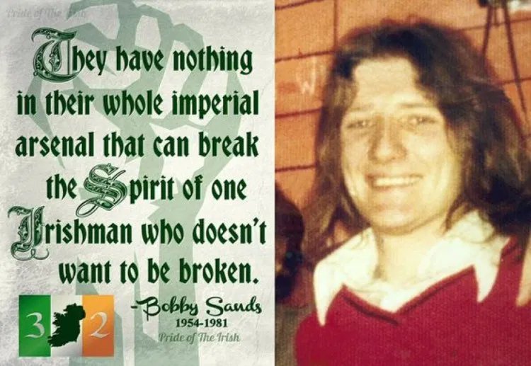 Happy birthday vol Bobby Sands. Born 9 March 1954. Would have been 66 today. 