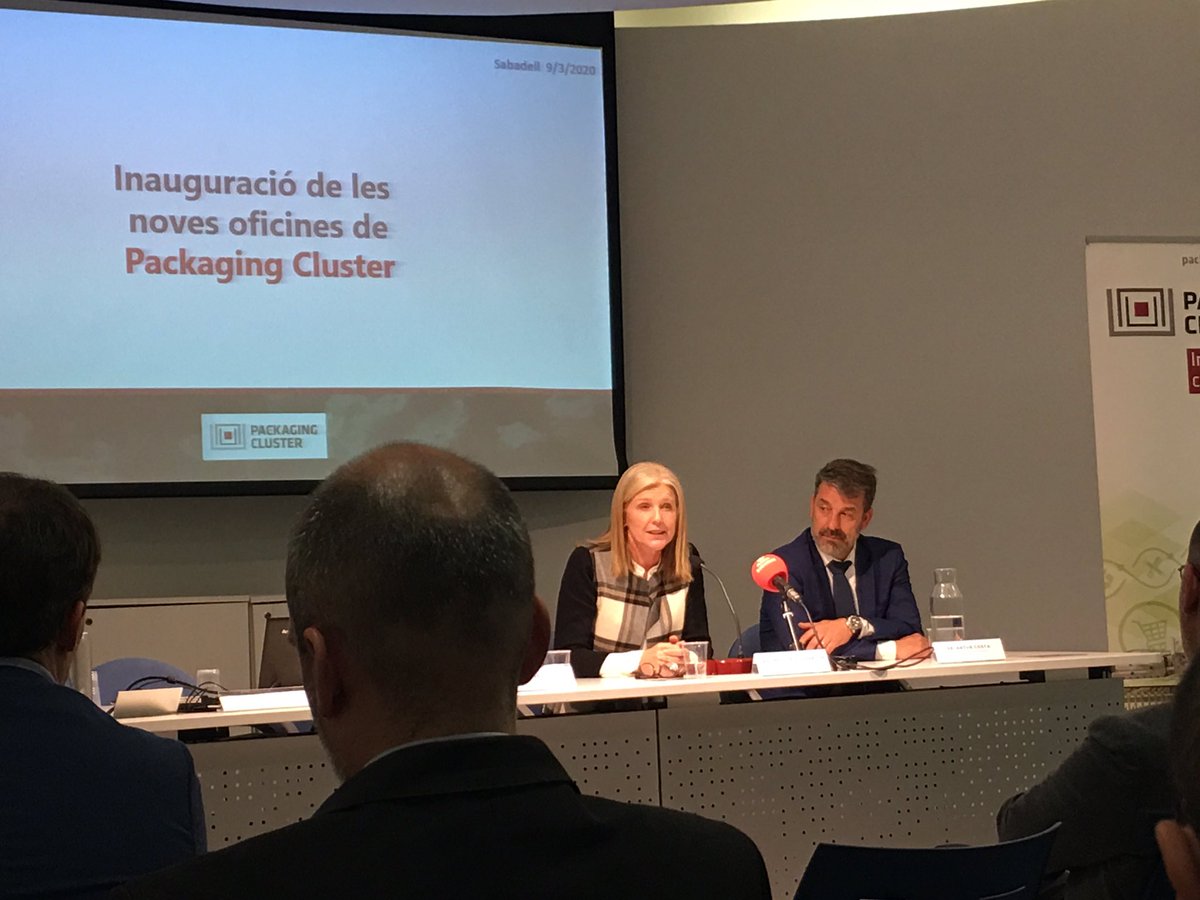angelstadeo's tweet photo. Inauguració de les noves oficines del Clùster de Packaging de la mà de la Directora General de Industria de la Generalitat. Enhorabona! Ens encanta veure com creixen els nostres clients!@togrowfy @packcluster https://t.co/F2GbCKR1MI