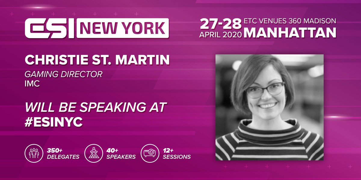 esportsinsider's tweet photo. Welcome @cstmartin, Gaming Director, IMC to #ESINYC.
ESI NYC provides everything you need to learn from the best, discuss your projects and find the right partners.
🗓️27-28 April
🗣️Creating the perfect sponsorship strategy in esports
🔗https://t.co/FCPq8nWXAK https://t.co/oWaiV3LGMq