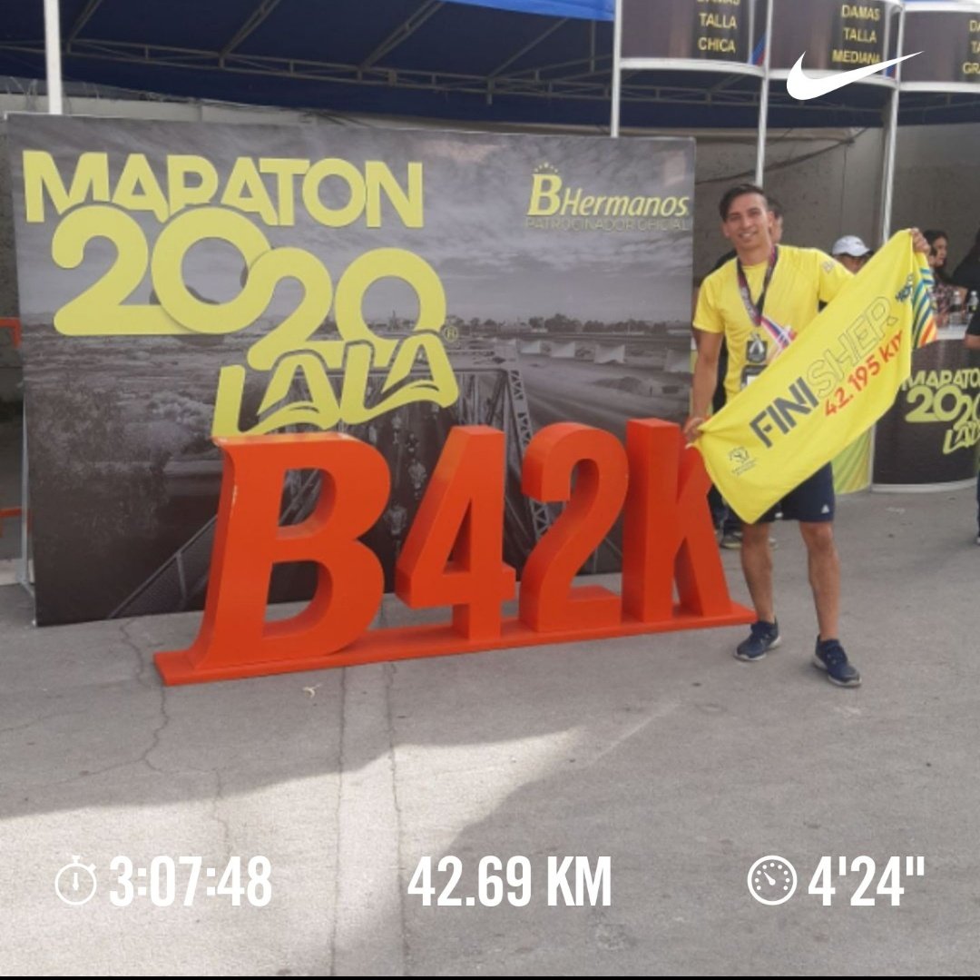 Wilchis1's tweet photo. Maratón Lala2020! Tiempo oficial y PR 3:06:25!!🎉🎊🎉🎊🏃♂️
@MaratonLala
Run!
#MexiCANrunner🇲🇽🎖 https://t.co/5HpDwxbBA2