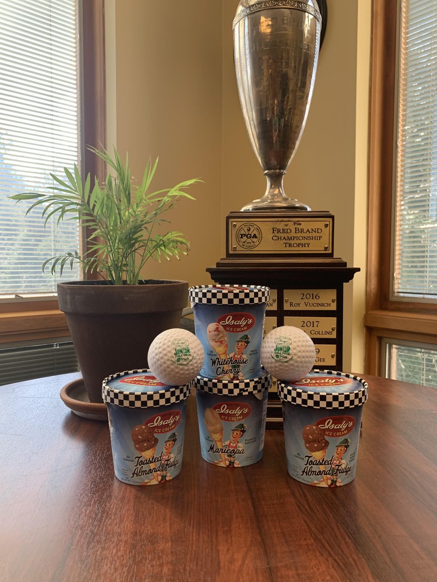 TriStatePGA's tweet photo. Thanks, @IsalysNation for the ice cream samples on this warm day! Our staff is excited about the start of another #Isaly's Junior Tour! Be sure to check out the @TriStatePGA at this year @PghStPatsParade https://t.co/igy8gCMQU6