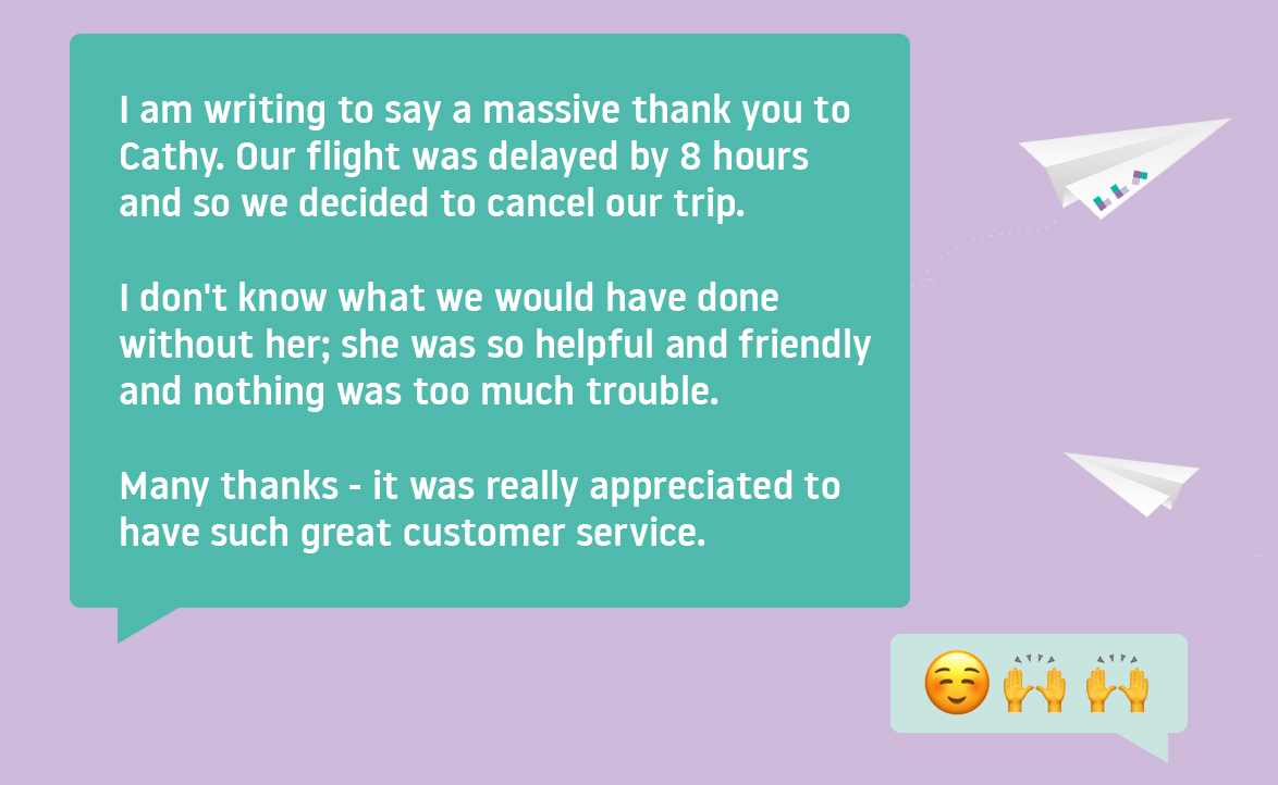 LDNLutonAirport's tweet photo. Well done to Passenger Service Assistant Cathy 🙌 It's always great to read such lovely feedback #TeamLLA https://t.co/EqGAC8DAJm