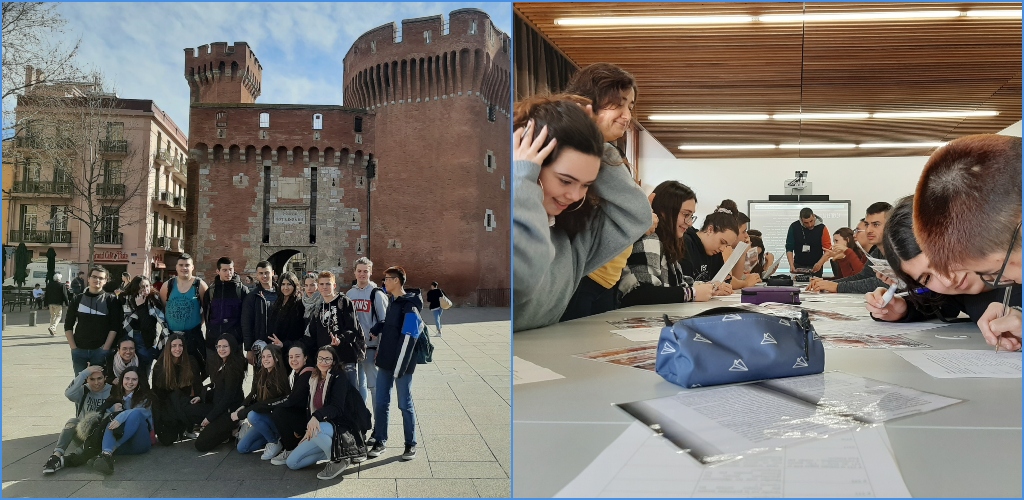 institutcanet's tweet photo. L’alumnat de 1r i 2n de Batxibac vam anar d’excursió al camp de Rivesaltes (França), el 19 de febrer, i després vam visitar la ciutat de Perpinyà.
El camp de Rivesaltes, que duu el nom de Camp Mariscal Joffre, es troba a la Catalunya nord. https://t.co/rxHJLLLcLI