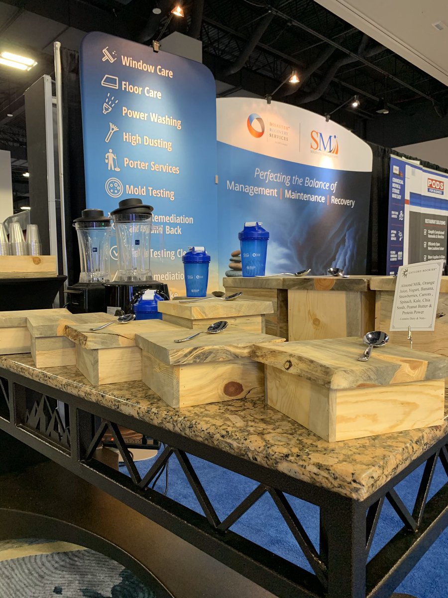 smi247's tweet photo. Come get your fresh smoothies at booth # 711 at @RFMA! The SMI|DRS team is so excited to be here today! #RFMA2020 https://t.co/2NUQUHFw8A