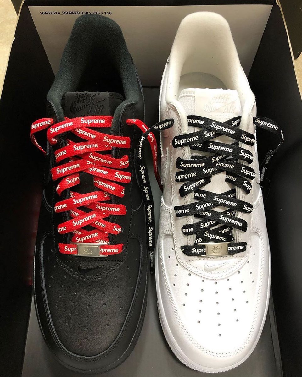 supreme laces for air force 1