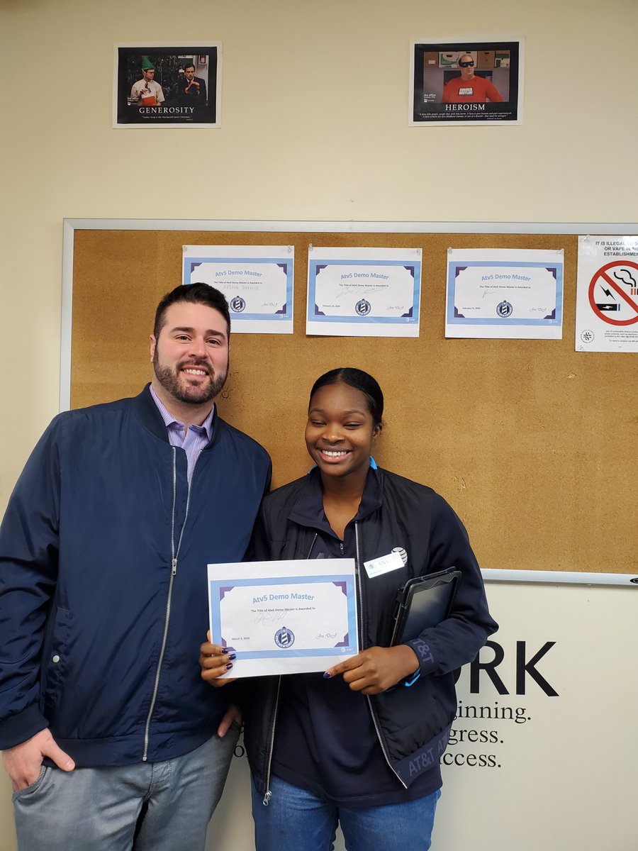 Seun with her Demo Master cert for the Atv5 here in North Kingstown with Jon. N.K. now 100% Masters of the Demo! #R4R #401 #Atv5 
<a href="/JonTDeJesus/">Jonathan DeJesus</a> <a href="/pnixnix/">Peter Nixon</a> <a href="/keroninc/">Keron Incarnato</a>