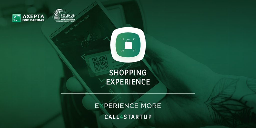 PoliHub's tweet photo. #Call4Startup➡️https://t.co/Nobof6AIWB
📱QR code 💳Instant e mobile payments 🦾Intelligenza Artificiale 🤳Augmented Reality
La shopping experience in-store e online è sempre più vicina al futuro 🚀
Sali a bordo di #StoredelFuturo #ExperienceMore di #Axepta #PoliHub entro il 5/4. https://t.co/36LyvUuRn8