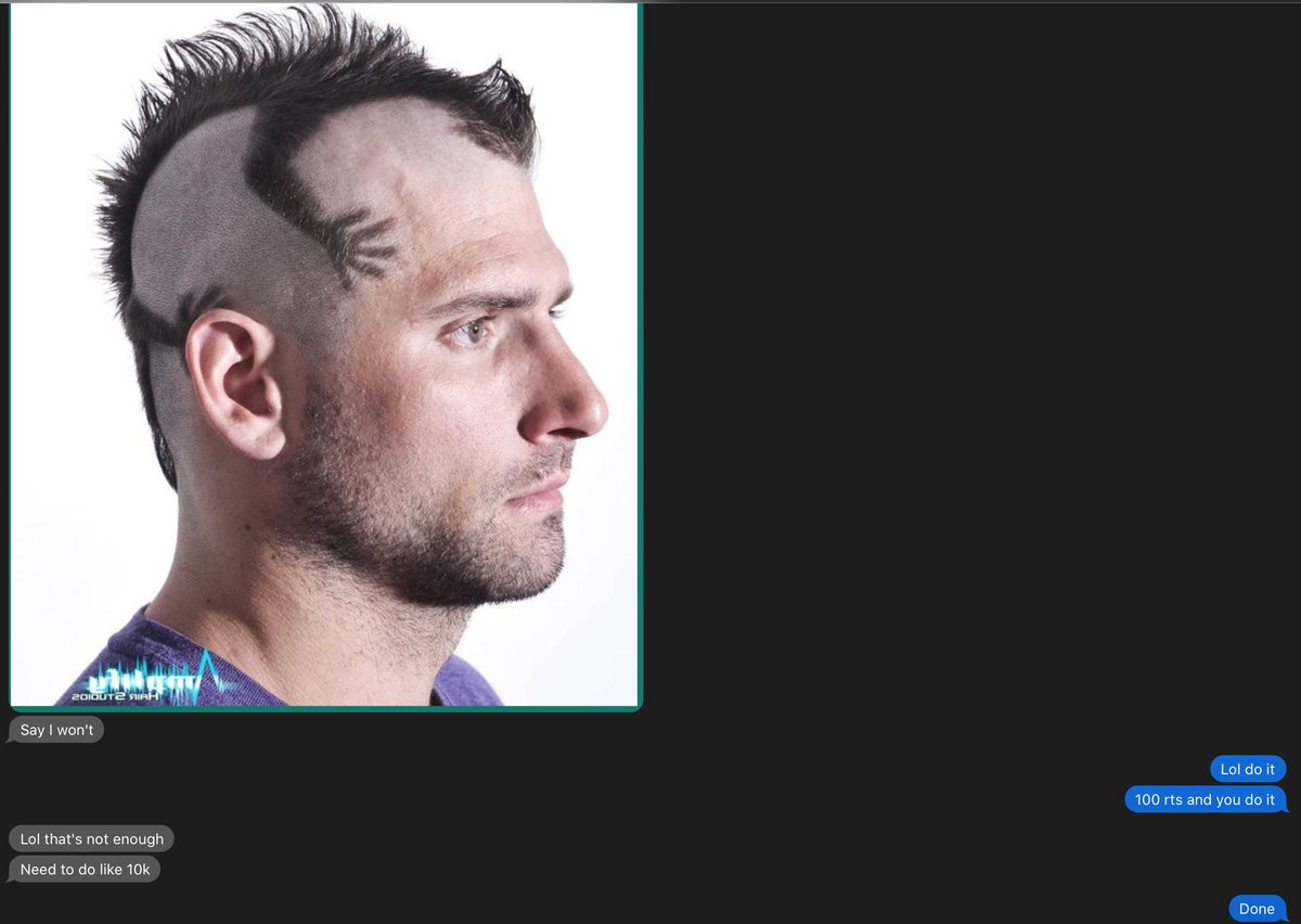 My brother has been growing out his hair for 3 years. Please...if you do anything today...just retweet this. Need to his 10K. <a href="/OnlyDyve/">Dyve</a>