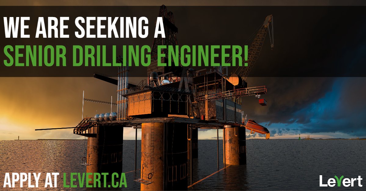 Hey Newfoundland!

We're seeking a Senior Drilling Engineer.

Apply online today at ess.levert.ca/job/JO00001405… or send your resume to info@levert.ca 📄💻

#drillingengineering #applyonline