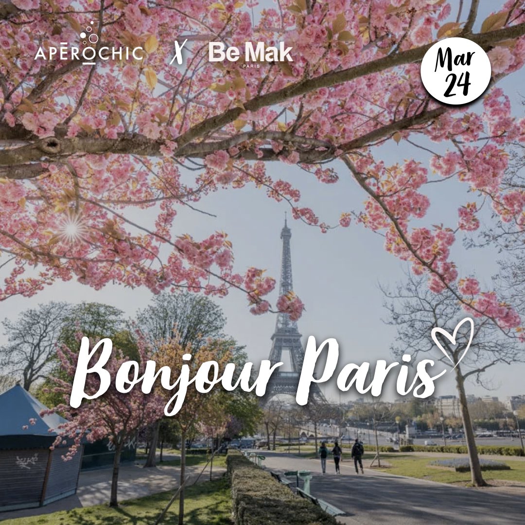 AperoChic (@aperochicto) on Twitter photo Bonjour Paris 🇫🇷🌸
Join us next March 24 for to celebrate the start of beautiful days. We will showcase the work of Prestila M, a Parisian designer, who will introduce us to her brand Be Mak Paris. Limited spots. Details and tickets - bit.ly/32NP3aN <a href="/prestouch/">Be Mak Paris</a> Bonjour Paris 🇫🇷🌸
Join us next March 24 for to celebrate the start of beautiful days. We will showcase the work of Prestila M, a Parisian designer, who will introduce us to her brand Be Mak Paris. Limited spots. Details and tickets - bit.ly/32NP3aN <a href="/prestouch/">Be Mak Paris</a>