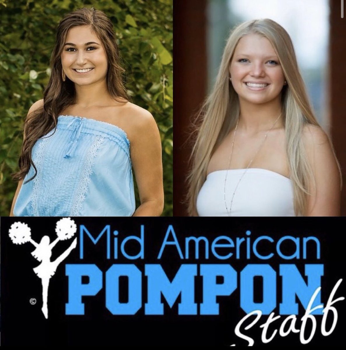 Howellpompon's tweet photo. A HUGE congratulations goes to two of our graduating seniors @maegan_bandemer &amp; olivia diakatonis for making MAPP Staff!! Congrats guys we love you!💛💚 https://t.co/7JruChTjrn