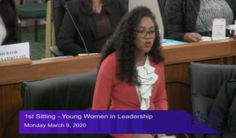 TTParliament's tweet photo. Ms. Ruqayyah Scott, Minister of Finance and Member for Diego Martin North/East at today's #YWiLTT Sitting, now winds up the debate on the Finance (Variation of Appropriation) (Financial Year 2020) Bill, 2020.
#IWD2020
#EachForEqual https://t.co/N4MkMeJsDA