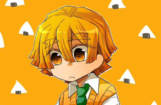 桐摩🧐のんびり中さんがTwitterに投稿した我妻善逸(鬼滅の刃)のイラスト。