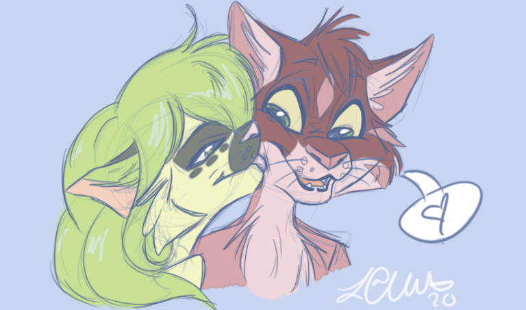 LLMCostumes's tweet image. Anxiety is through the roof today, so I'm decompressing with a drawing exercise. I took a couple of old characters (2009?) and redrew the old sketch. Super quick, didnt want to think..just relax! Old on right #furryart #drawagain #redraw #furryartist #furryfandom #furryartwork