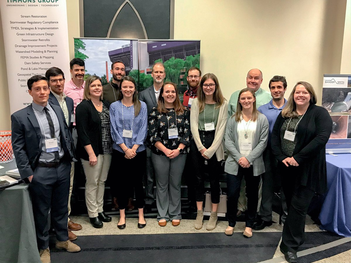 timmonsgroup's tweet photo. The crewโs all here! Stop by and say hi to our #stormwater team. #VLWA https://t.co/wyIscXxmI6