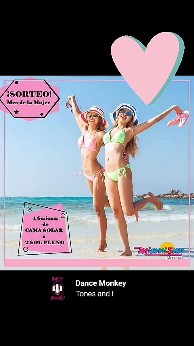 💥ULTIMO DIA💥
4 sesiones de CAMA SOLAR o 2  de SOL PLENO.❤
👉Cómo participar?
1)Segui a <a href="/MiamiSunMendoza/">MiamiSunMza Centro</a> 
2)Dale me gusta a la publicación.y nuestra fan page.
3)Mencioná 2 amigas o más. (Cuantas + menciones, + posibilidades)
4)Compartí el sorteo en tu historia y etiquetanos.