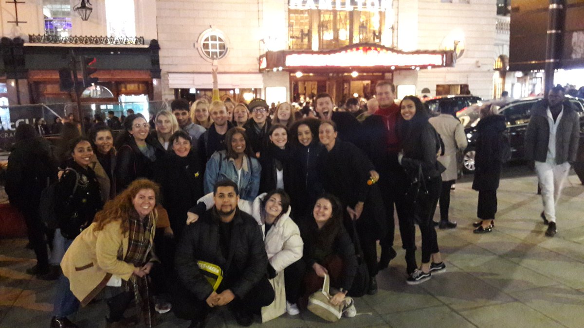 Introducing our 2019-2020 Playing Up Company! Here they are when they went to see <a href="/HamiltonMusical/">Hamilton</a> schools performance!
