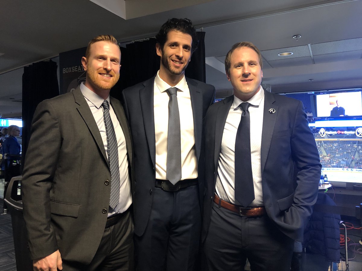 Tune in to the <a href="/BuffaloSabres/">Buffalo Sabres</a> on <a href="/MSGNetworks/">MSG Networks</a> tonight! 

Dan Collins, Nick Tuzzolino, Matt Ellis and John Daigneau are joining @duffersabres and <a href="/martybiron43/">Martin Biron</a> for a special Academy of Hockey themed broadcast! 

#Sabres50