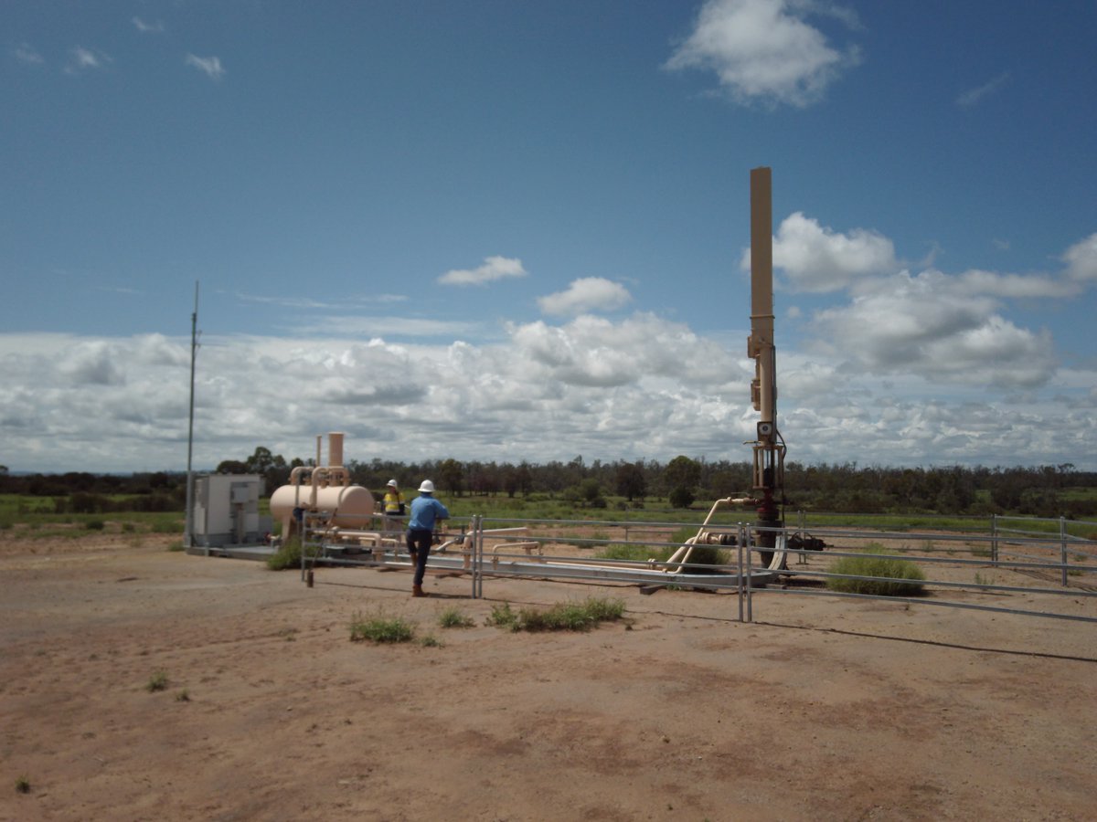 GasSafetyQld's tweet photo. Petroleum &amp; Gas Inspectors, Tony Will and Michael Scott doing well inspections out on the Santos Scotia field in February. The inspection activities form part of the Inspectorate’s yearly compliance assurance program. https://t.co/ArEyfkN02n