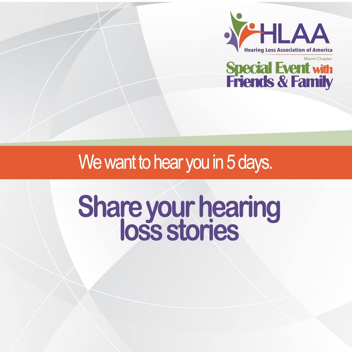 HLAAMiami's tweet photo. Hello Miami Chapter. Is the first special event of the year. Join us! #hearingloss #Miami #hlaa #hearinghelp https://t.co/ECMFKBNCTV