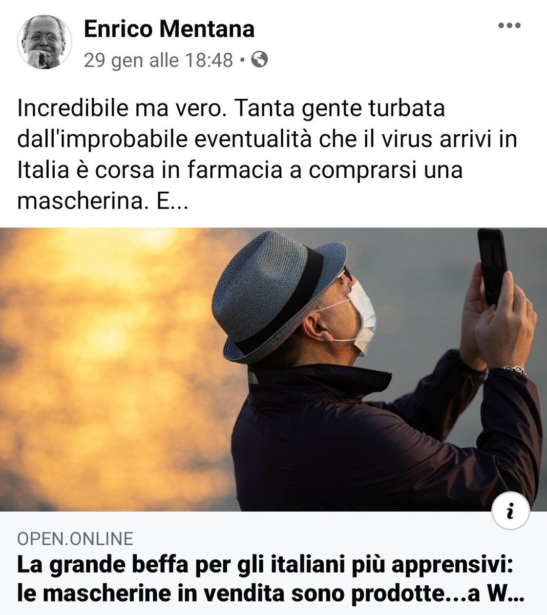 GPS_SPINATO's tweet photo. #Mentana, l'#Improbabile.
Il Giornalismo in Italia.
#coronavirusitalia #iorestoacasa #restiamoacasa #COVID2019 https://t.co/7f2b7cnl5e