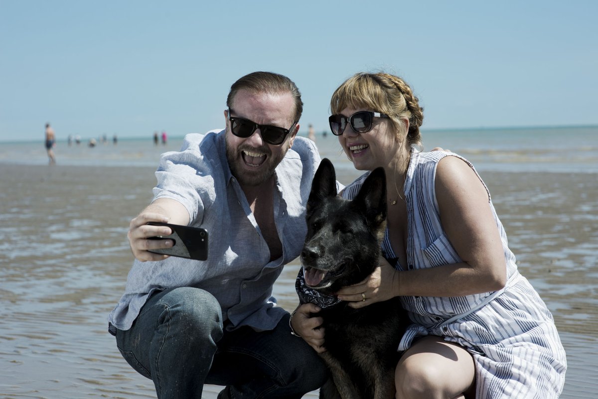rickygervais's tweet photo. Thanks for all your amazing tweets about #AfterLife still flooding in after all this time. Only a few weeks to wait till #AfterLife2 streams on Netflix around the world on April 24th. The Love Story Continues 🙏 https://t.co/j0gmslb383