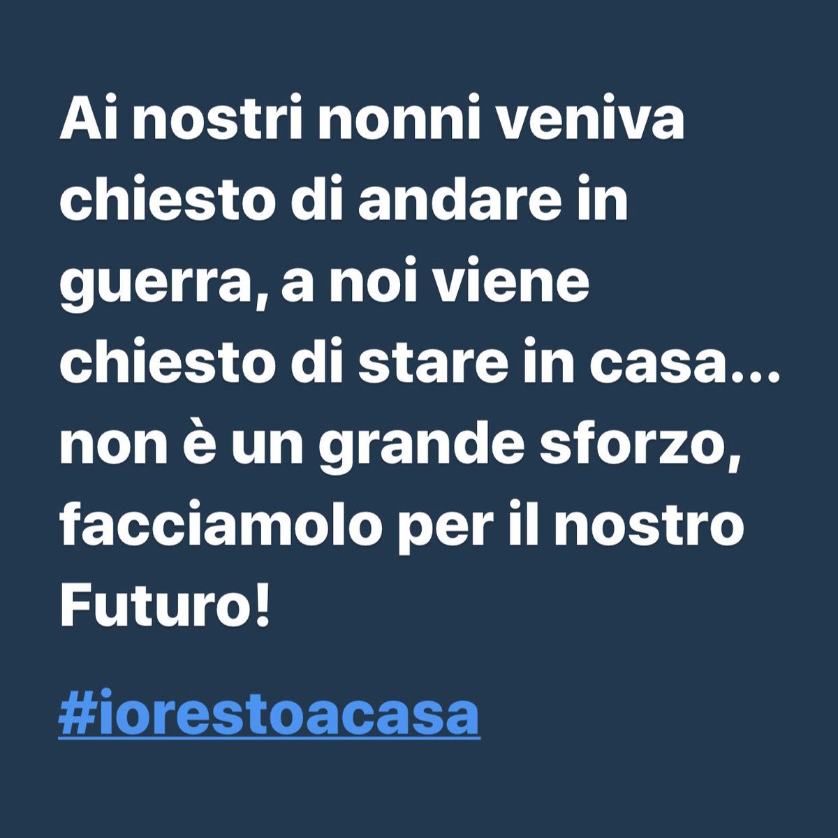 LucaOvrezzi's tweet photo. Tutto insieme possiamo farcela!!! #restateacasa #iorestoacasa https://t.co/Ie62rWp3Yo