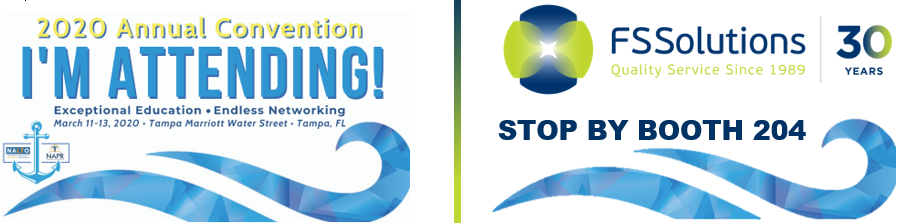 fssolutions_com's tweet photo. FSSolutions' Sara Hobson & Marc Bourne are headed to the NALTO/NAPR Annual Convention, sharing their expertise in Healthcare staffing compliance screening. Stop by Booth #205 & learn how we can make your entire screening process more efficient #drugtesting #backgroundscreen https://t.co/xPWB5p9SOS